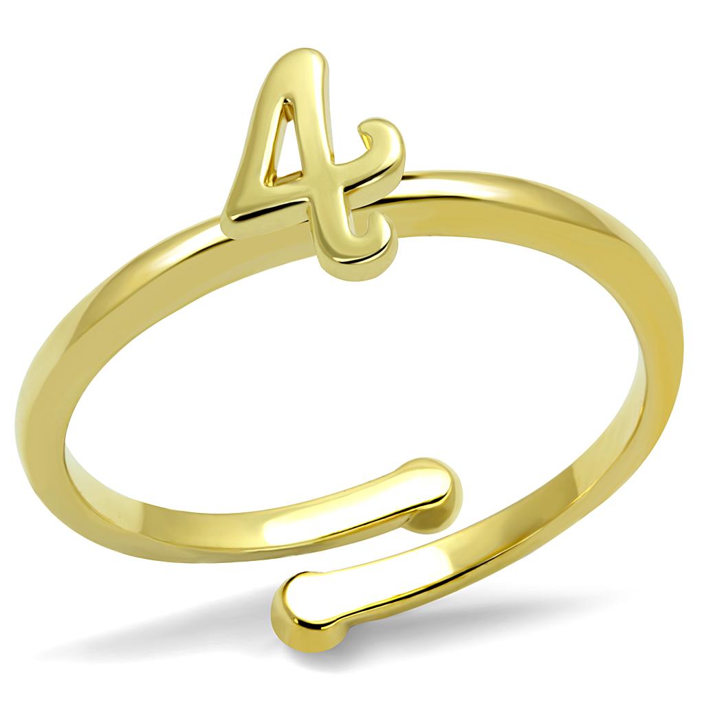 JCE4032 Flash Gold Brass Ring with No Stone