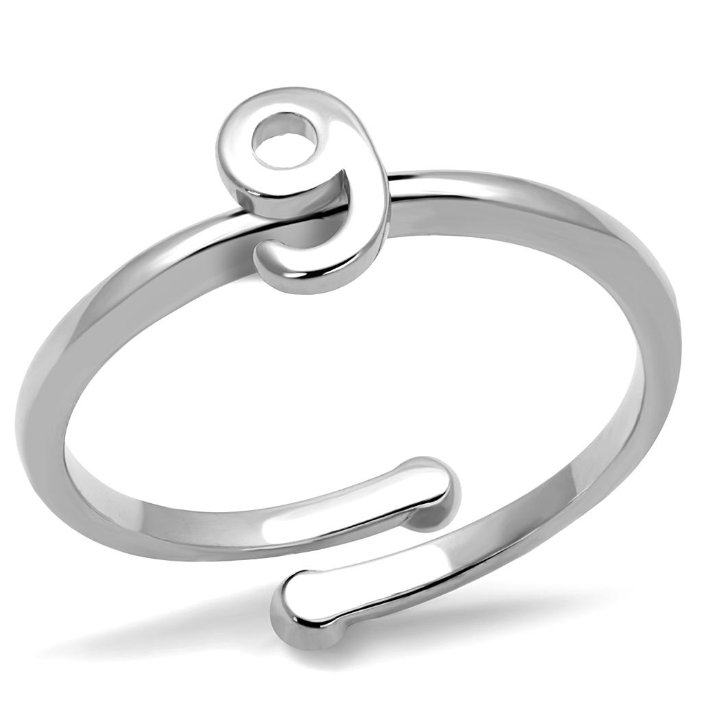 JCE4037 Rhodium Brass Ring with No Stone