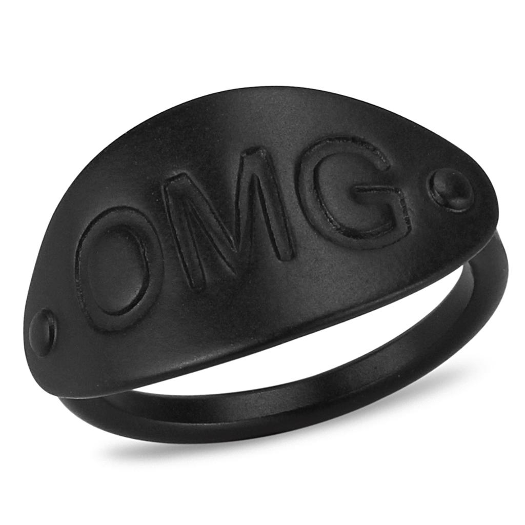 JCE4242 Ruthenium Brass Ring with No Stone