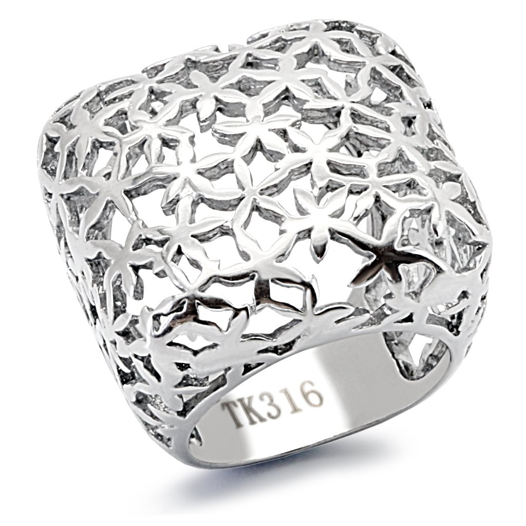 JCE133 High polished (no plating) Stainless Steel Ring with No Stone