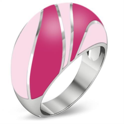 JCE243 High polished (no plating) Stainless Steel Ring with Epoxy  in No Stone